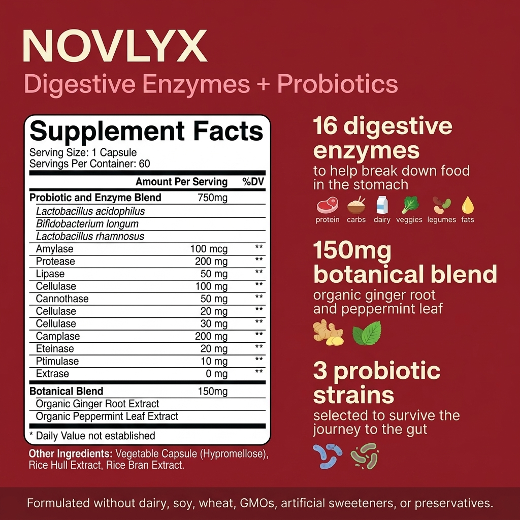 Novlyx Digestive Enzymes